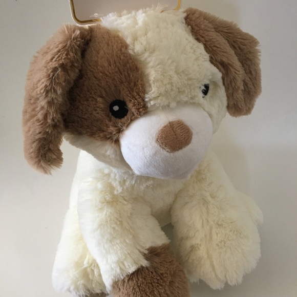 NEW Puppy Super Soft Plush Stuffed Animal with Rattle Baby Gift | Rachel Zoe - Picture 1 of 7